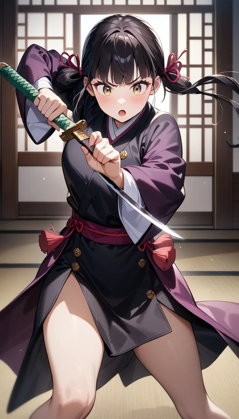 AI generated Demon Slayer AI Generator 9:16 portrait style