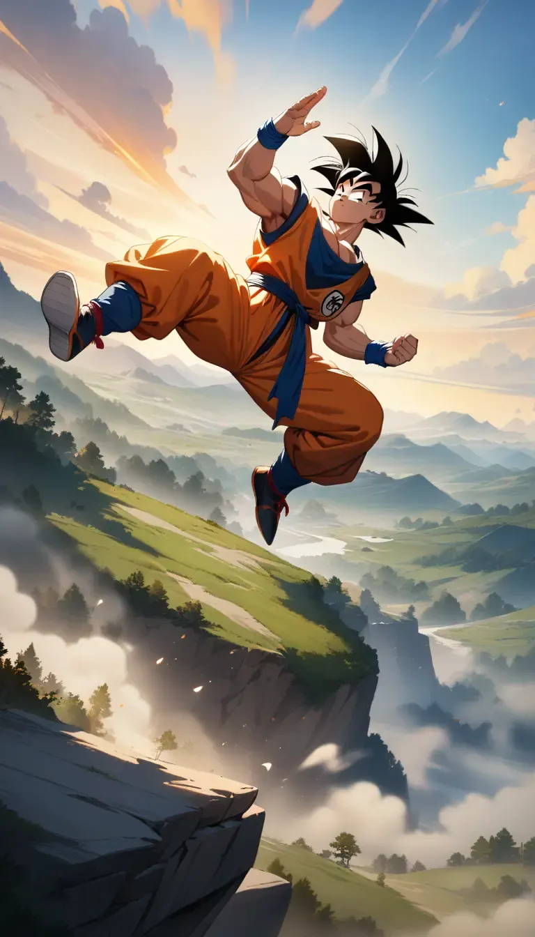 AI generated Dragon Ball AI Generator 9:16 portrait style