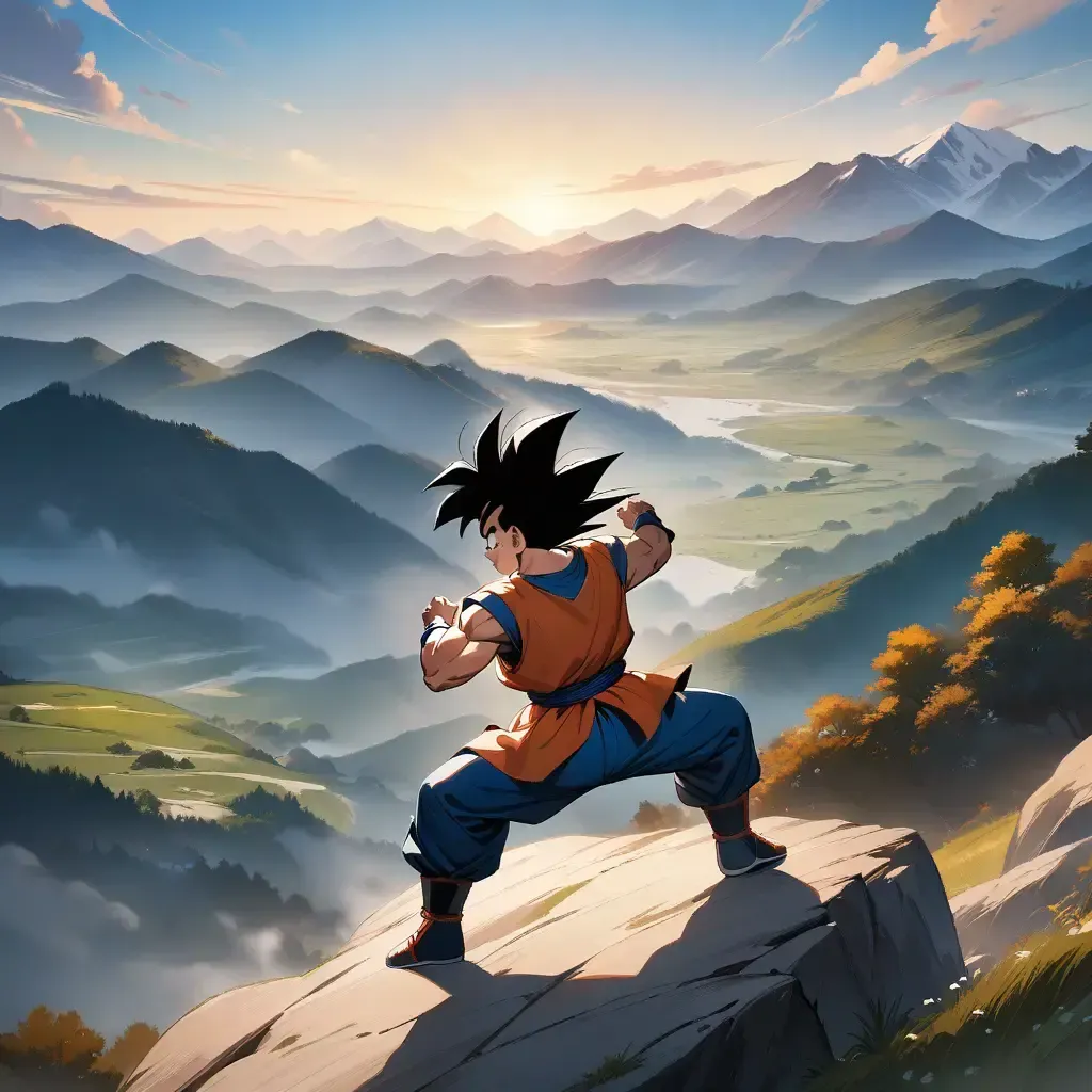 AI generated Dragon Ball AI Generator 1:1 square style