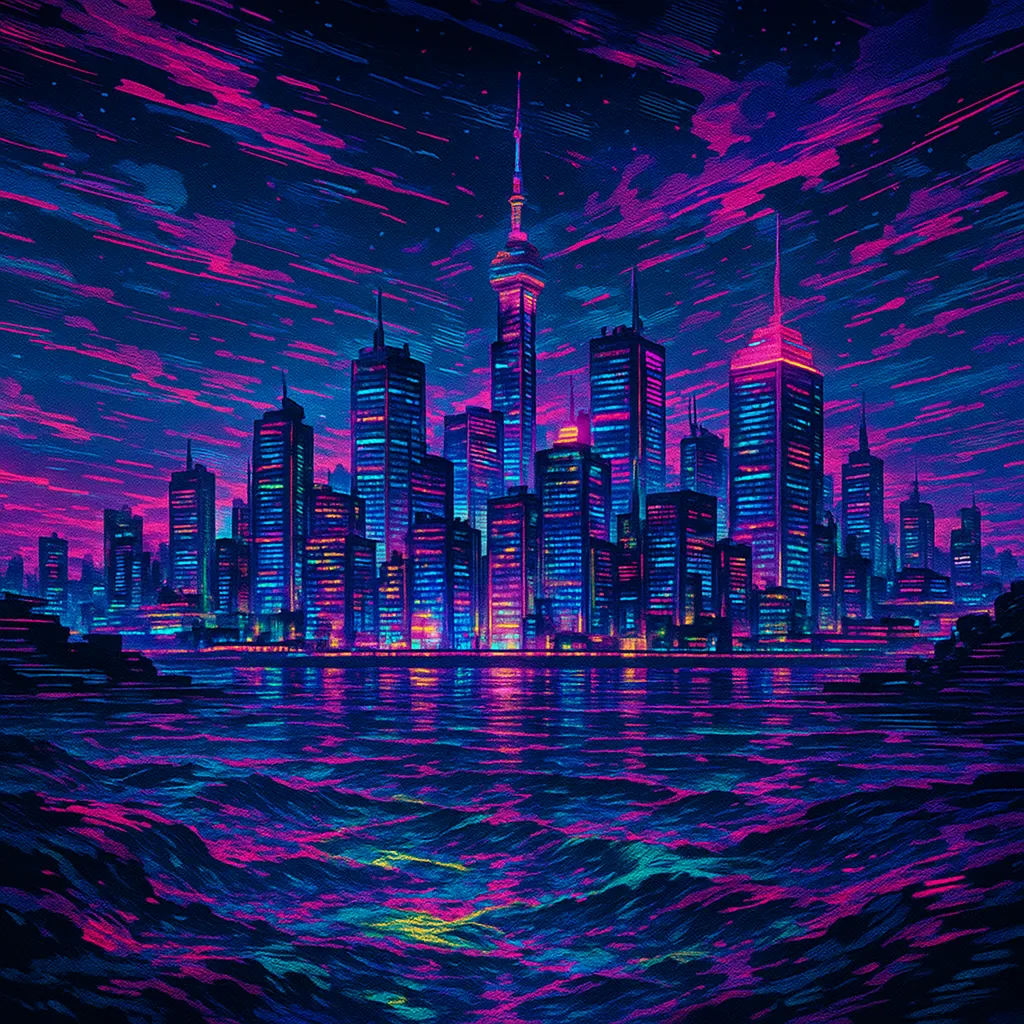 AI generated Glitch Art Generator 1:1 square style