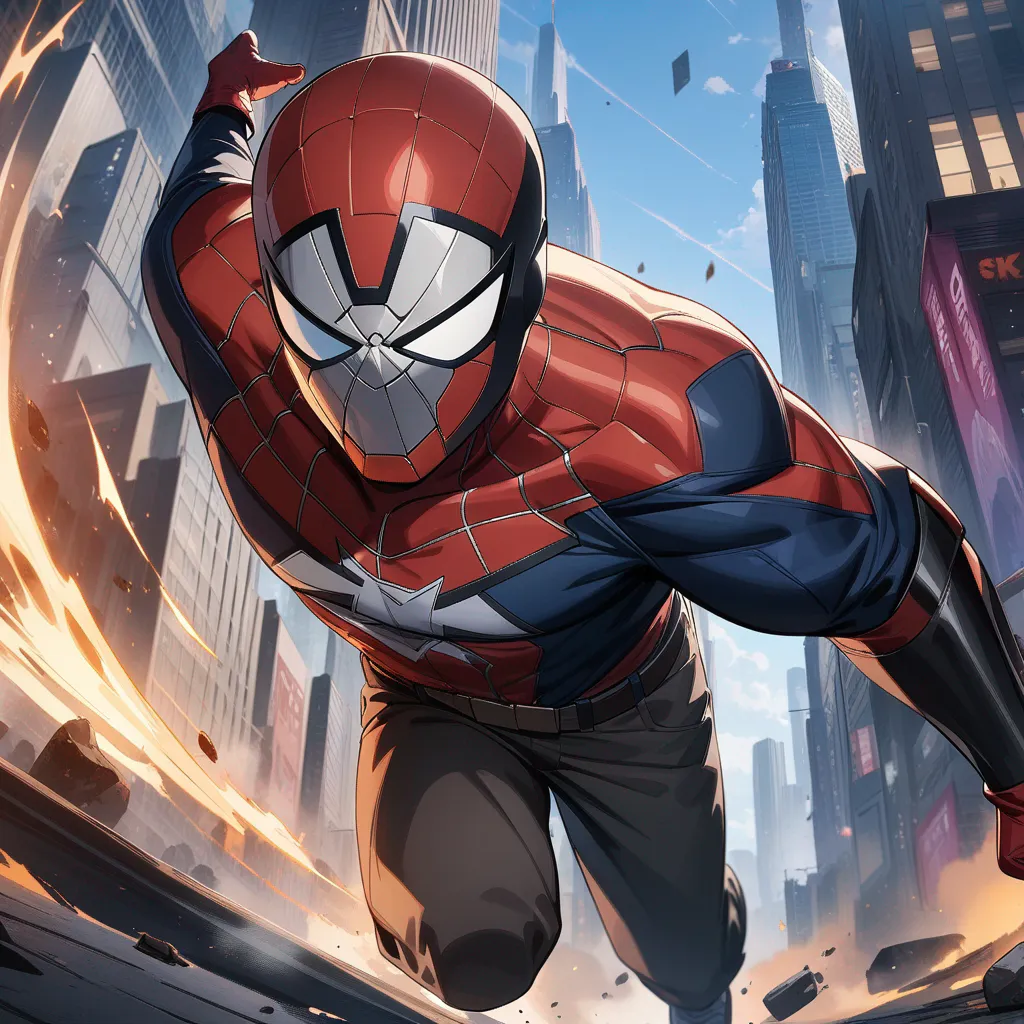 AI generated Marvel AI Generator 1:1 square style