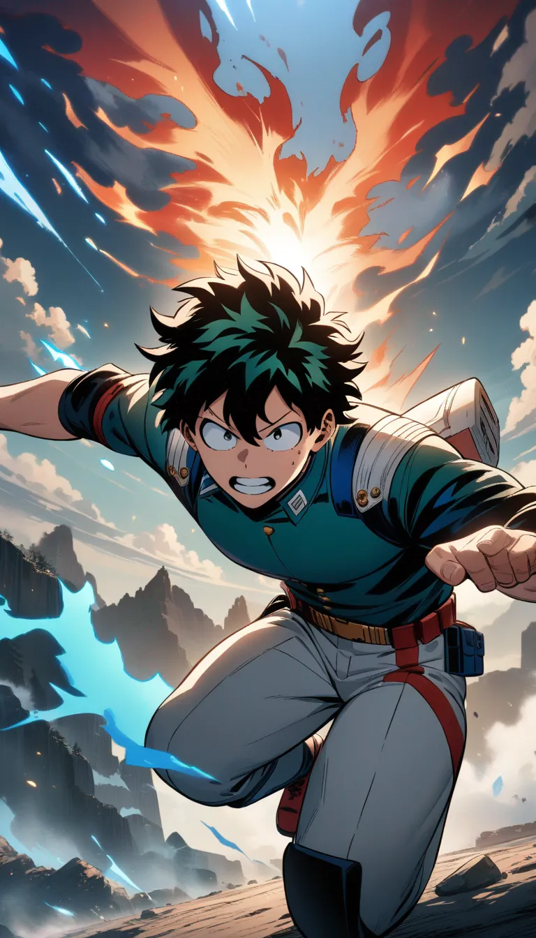 AI generated My Hero Academia AI Generator 9:16 portrait style