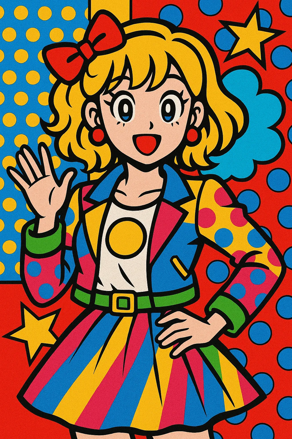 AI generated Pop Art Creator 9:16 portrait style