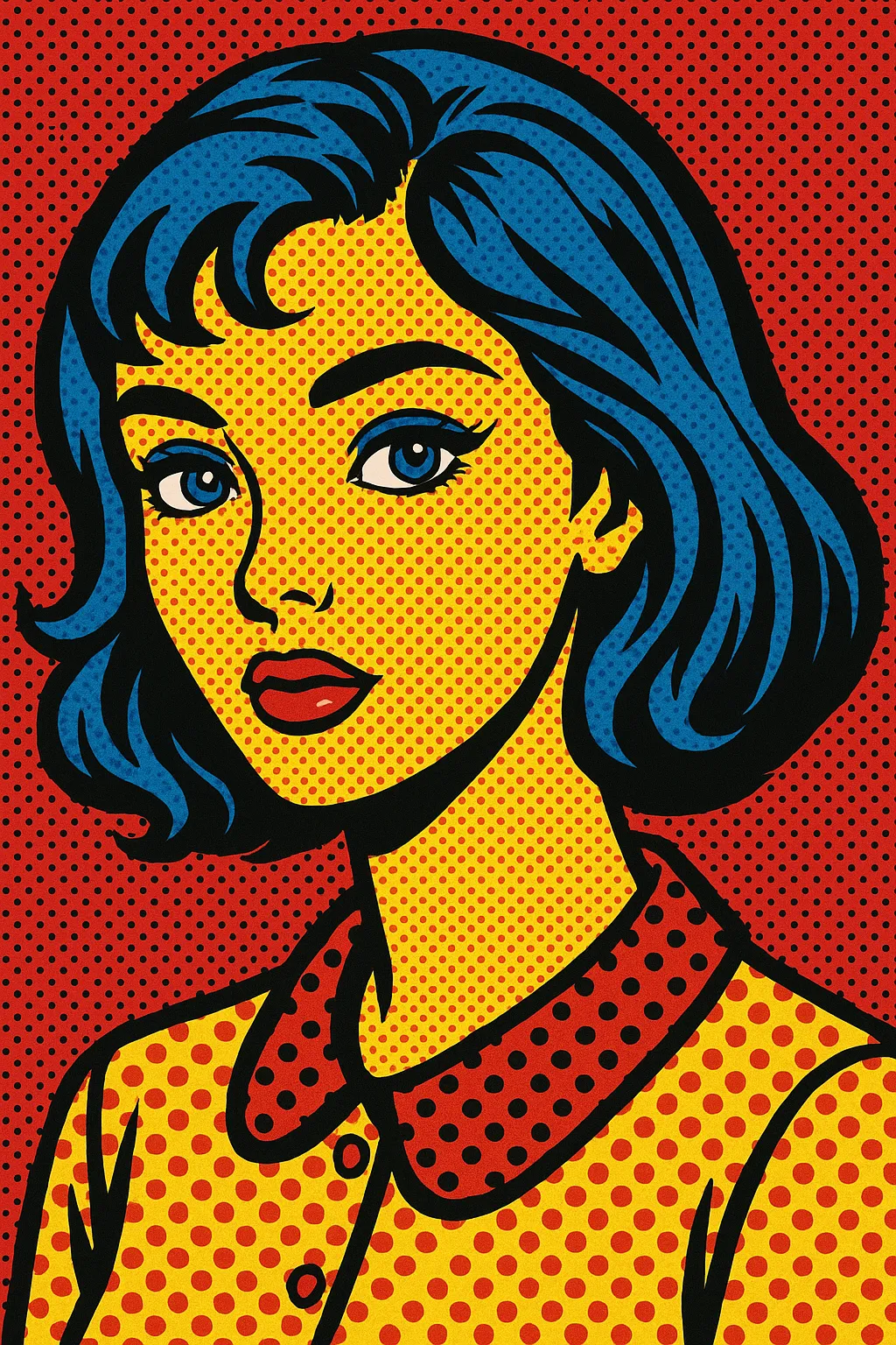 AI generated Pop Art Creator 9:16 portrait style