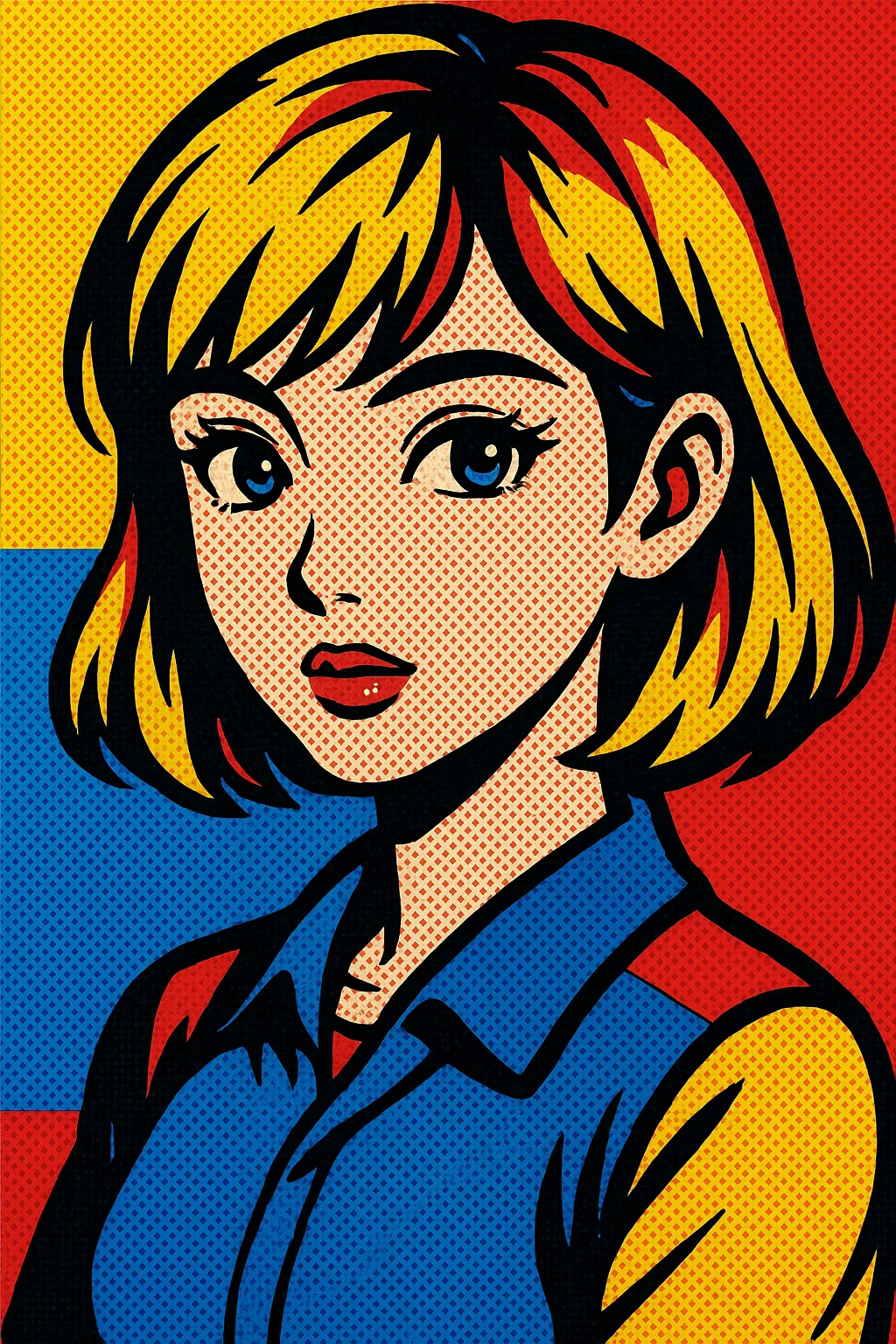 AI generated Pop Art Creator 9:16 portrait style