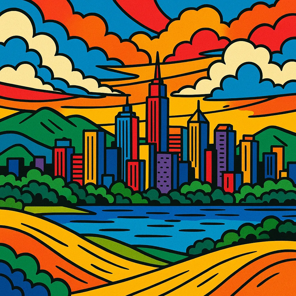 AI generated Pop Art Creator square style
