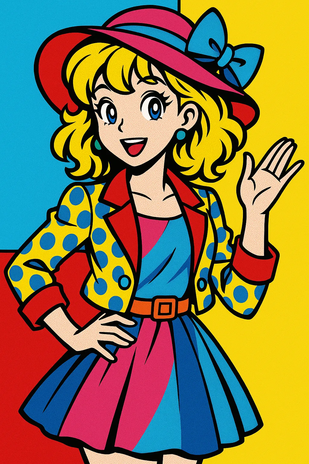 AI generated Pop Art Generator 9:16 portrait style