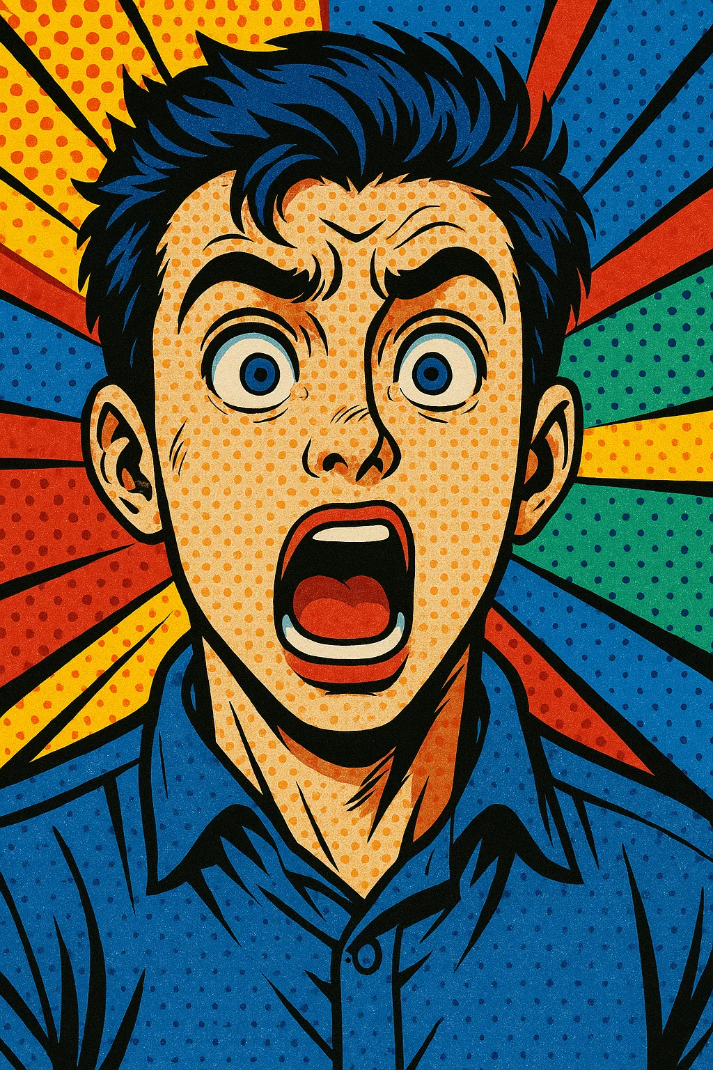AI generated Pop Art Generator 9:16 portrait style