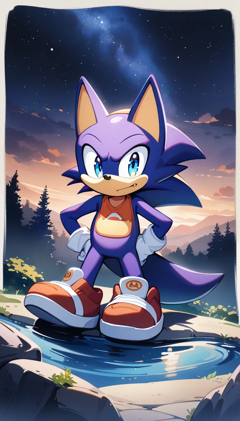 AI generated Sonic AI Generator 9:16 portrait style