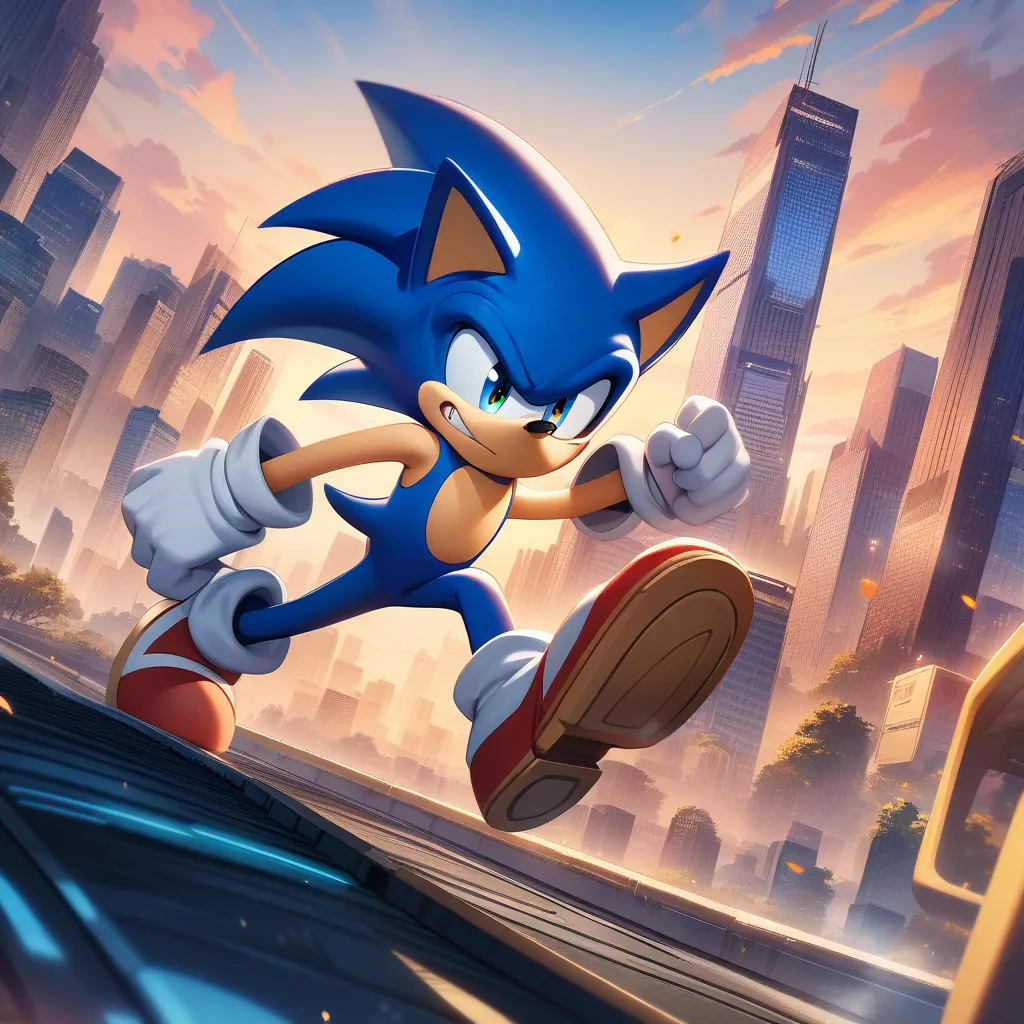 AI generated Sonic AI Generator 1:1 square style