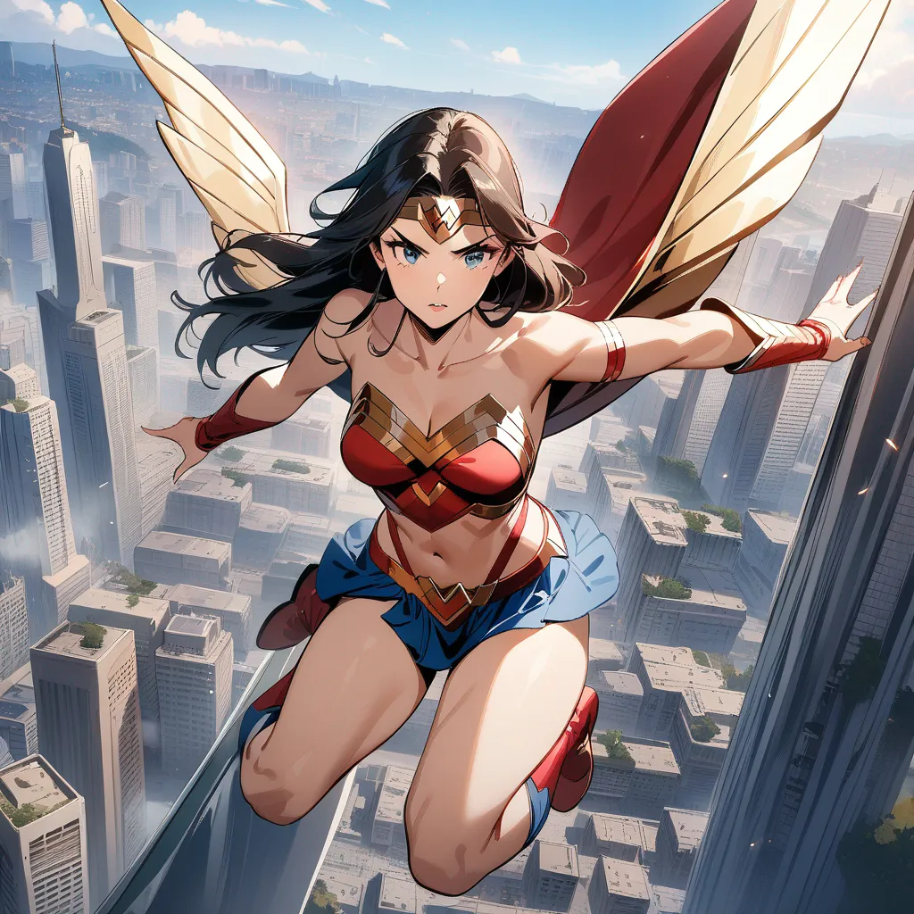AI generated Superhero AI Generator 1:1 square style