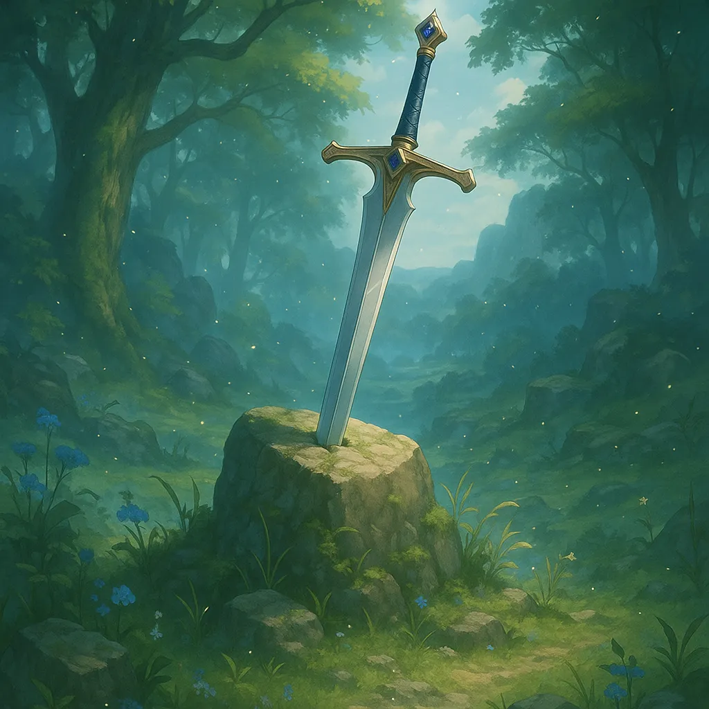 AI generated Sword Generator 1:1 square style