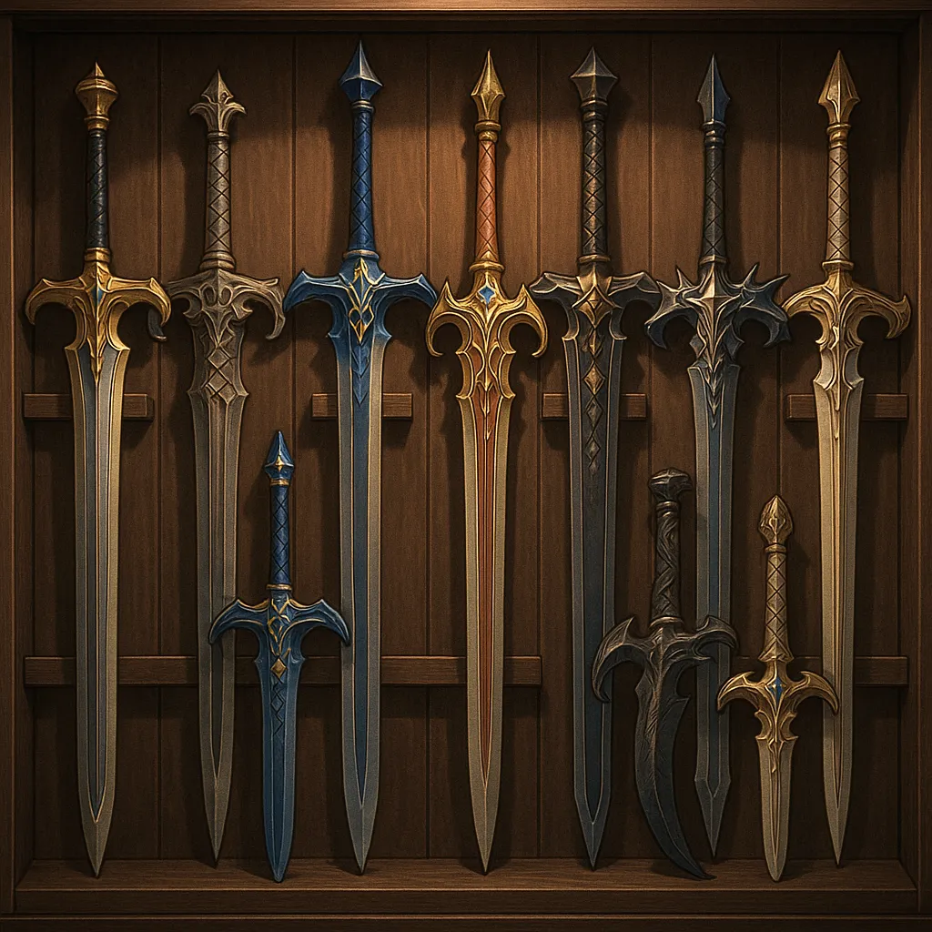 AI generated Sword Generator 1:1 square style