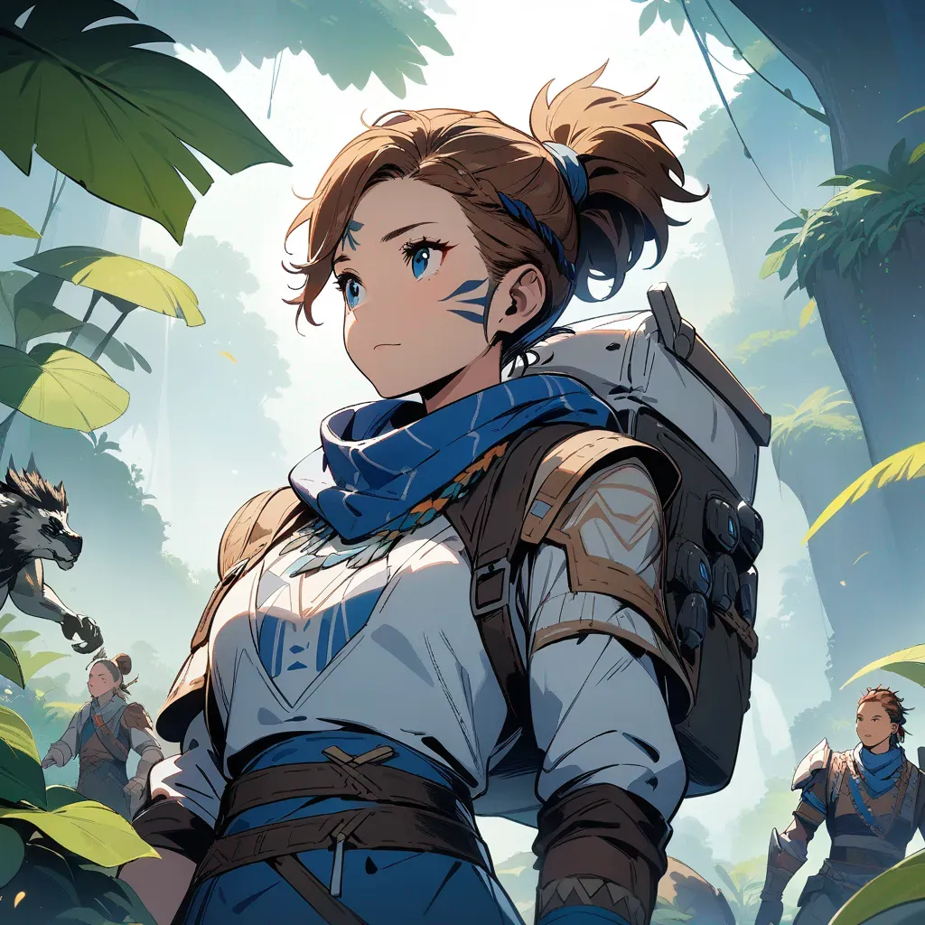 AI generated Video Game Character Generator 1:1 square style