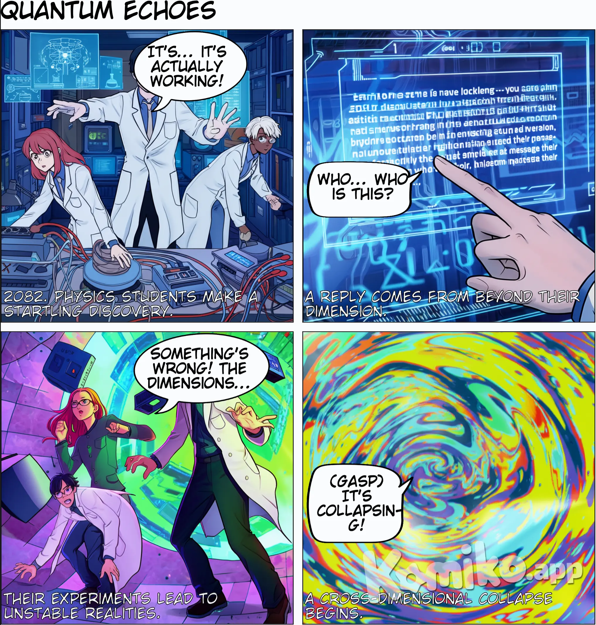 a comic that about quantum echoes