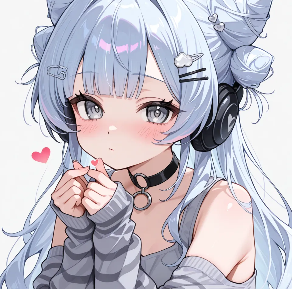 glossy anime style